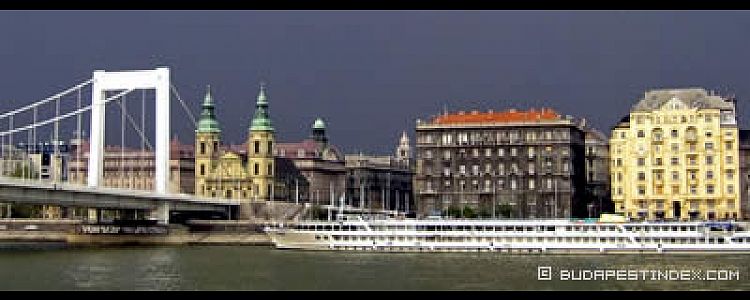 Budapest. Near Erzsébet Bridge